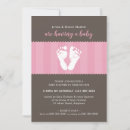 Search for baby footprints invitations Cute