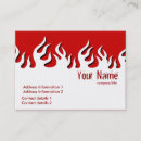Search for flame business cards art