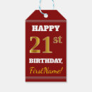 Search for 21st birthday gift tags Elegant
