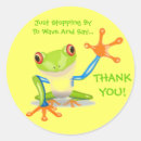 Search for frog thank you stickers Cartoon