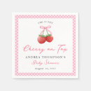 Search for pink gingham napkins Coquette