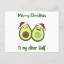 Search for funny vegan postcards Avocado