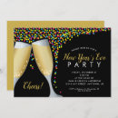 Search for new year toast invitations Champagne glasses