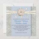 Search for blue damask wedding invitations Silver