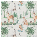 Search for woodland animal fabric Watercolor