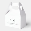 Search for wedding favour boxes Black and white