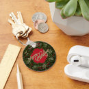 Search for rose christmas key rings Red