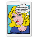 Search for funny comic book art postcards Cute