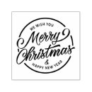 Search for new year rubber stamps Black and white