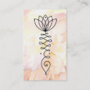 Search for lotus flower business cards Yoga instructor