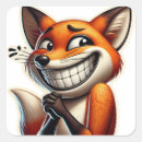 Search for orange fox stickers Woodland animals