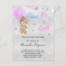 Search for metallic baby shower invitations Pink