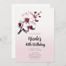 Search for white flowers birthday invitations Botanical