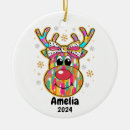Search for whimsical reindeer christmas tree decorations Festive