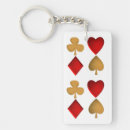 Search for playing card suits key rings Spades
