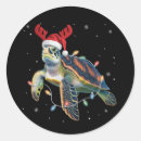 Search for christmas turtle stickers Santa