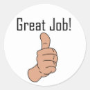 Search for great job stickers Congrats