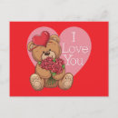 Search for bear heart postcards I love you