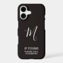 Search for lost iphone cases Typography