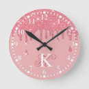 Search for pink glitter clocks Girl