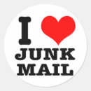 Search for no junk mail stickers Red