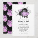 Search for purple black silver invitations Gothic