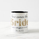 Search for gold bride mugs Glitter