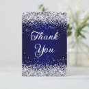 Search for navy silver thank you cards Glam