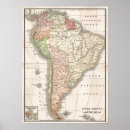 Search for vintage south america posters Map