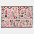 Search for pink christmas blankets Whimsical