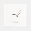 Search for engagement party napkins Typography