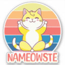 Search for yoga cat stickers Kitty