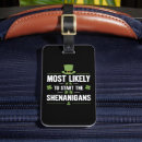 Search for shamrock luggage tags Patricks