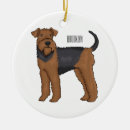 Search for airedale terrier christmas tree decorations Dog