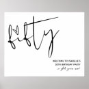 Search for 50th birthday welcome signs Modern