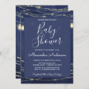 Search for royal blue gold baby shower invitations Modern