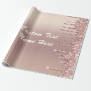Search for rose gold glitter wrapping paper Blush