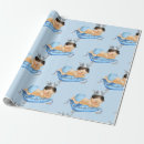 Search for royal crown wrapping paper Blue