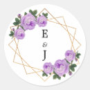 Search for purple watercolor wedding stickers Party