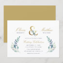 Search for foil print wedding invitations Greenery
