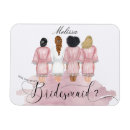 Search for bridesmaid magnets Blush pink