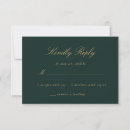 Search for emerald green and gold wedding rsvp cards Typography