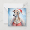 Search for whippet christmas cards Santa