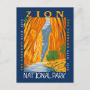 Search for zion national park postcards Retro vintage travel