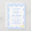 Search for italian baby shower invitations Blue