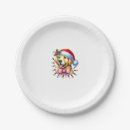 Search for golden retriever christmas plates Animal