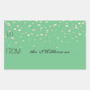 Search for mint green and gold stickers White
