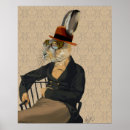 Search for animals in suits posters Steampunk