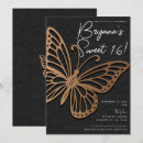 Search for black butterfly invitation invitations Modern