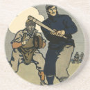 Search for vintage baseball coasters Catcher